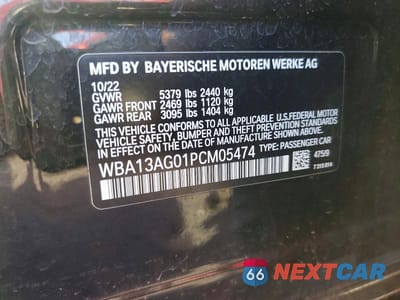 Zdjęcie 12 z 12 samochodu: 2023 BMW 530E VIN:WBA13AG01PCM05474 - miniatura