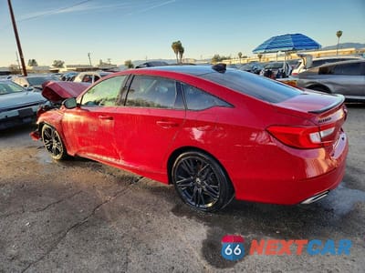 Drugie zdjęcie samochodu z przodu: 2021 HONDA ACCORD SPORT SE VIN:1HGCV1F44MA073386 - miniatura