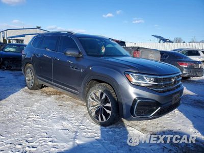 Czwarte zdjęcie samochodu z boku: 2021 VOLKSWAGEN ATLAS SEL PREMIUM R-LINE VIN:1V2FR2CA3MC552014 - miniatura