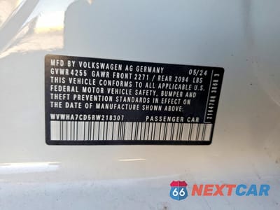 Zdjęcie 13 z 14 samochodu: 2024 VOLKSWAGEN GTI S VIN:WVWHA7CD5RW218307 - miniatura