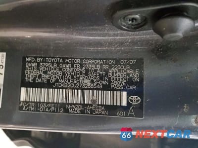 Zdjęcie 13 z 13 samochodu: 2007 TOYOTA PRIUS VIN:JTDKB20U273288548 - miniatura