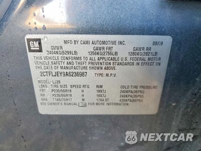 Zdjęcie 12 z 13 samochodu: 2010 GMC TERRAIN SLT VIN:2CTFLJEY9A6236987 - miniatura