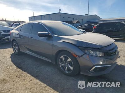 Czwarte zdjęcie samochodu z boku: 2020 HONDA CIVIC LX VIN:2HGFC2F66LH574483 - miniatura