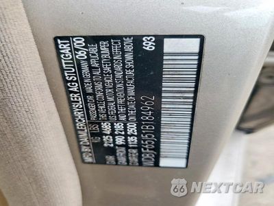 Zdjęcie 12 z 12 samochodu: 2001 MERCEDES-BENZ UK VIN:WDBJF65J51B184962 - miniatura