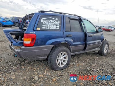 Trzecie zdjęcie samochodu z tyłu: 2000 JEEP GRAND CHEROKEE LAREDO VIN:1J4GW48S8YC211039 - miniatura
