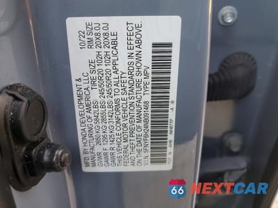 Zdjęcie 13 z 13 samochodu: 2022 HONDA PILOT SE VIN:5FNYF6H24NB091468 - miniatura