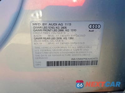 Zdjęcie 13 z 13 samochodu: 2014 AUDI Q5 TDI PREMIUM PLUS VIN:WA1CMAFP6EA062672 - miniatura