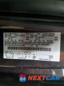 Zdjęcie 13 z 13 samochodu: 2017 FORD ESCAPE TITANIUM VIN:1FMCU0J97HUA21586 - miniatura