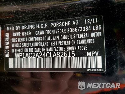 Zdjęcie 13 z 13 samochodu: 2012 PORSCHE CAYENNE TURBO VIN:WP1AC2A24CLA82615 - miniatura