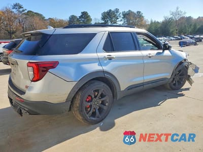 Trzecie zdjęcie samochodu z tyłu: 2020 FORD EXPLORER ST VIN:1FM5K8GC7LGC86080 - miniatura
