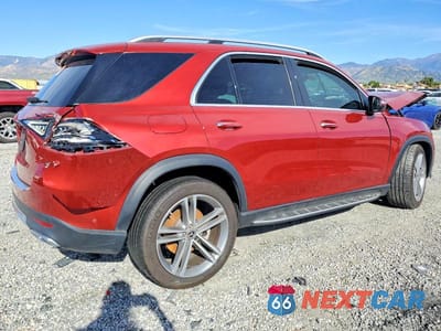 Trzecie zdjęcie samochodu z tyłu: 2022 MERCEDES-BENZ GLE 450 4MATIC VIN:4JGFB5KB0NA703515 - miniatura