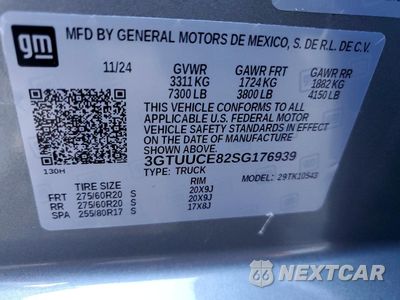 Zdjęcie 12 z 12 samochodu: 2025 GMC SIERRA K1500 ELEVATION VIN:3GTUUCE82SG176939 - miniatura
