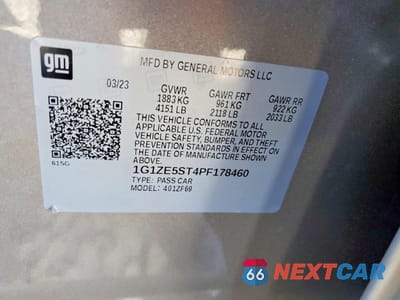 Zdjęcie 12 z 13 samochodu: 2023 CHEVROLET MALIBU PREMIER VIN:1G1ZE5ST4PF178460 - miniatura