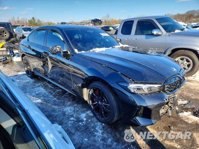 Czwarte zdjęcie samochodu z boku: 2023 BMW M340XI VIN:3MW49FF08P8D39507 - miniatura