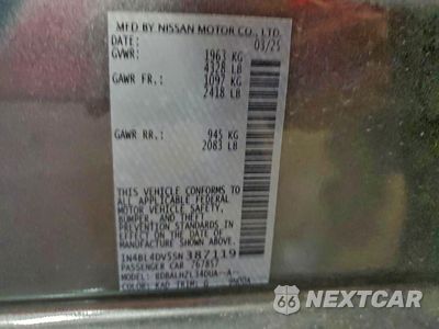 Zdjęcie 12 z 12 samochodu: 2025 NISSAN ALTIMA SV VIN:1N4BL4DV5SN387119 - miniatura