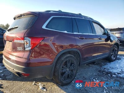 Trzecie zdjęcie samochodu z tyłu: 2022 HONDA PILOT SE VIN:5FNYF6H26NB097045 - miniatura