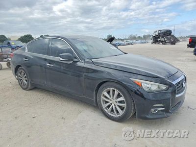 Czwarte zdjęcie samochodu z boku: 2015 INFINITI Q50 BASE VIN:JN1BV7AP5FM353868 - miniatura
