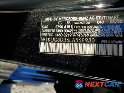 Zdjęcie 13 z 13 samochodu: 2020 MERCEDES-BENZ S 560 VIN:W1KUG8DB6LA568930 - miniatura