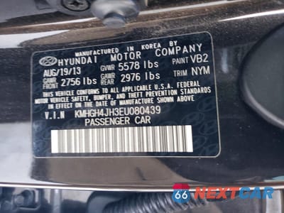 Zdjęcie 12 z 13 samochodu: 2014 HYUNDAI EQUUS SIGNATURE VIN:KMHGH4JH3EU080439 - miniatura