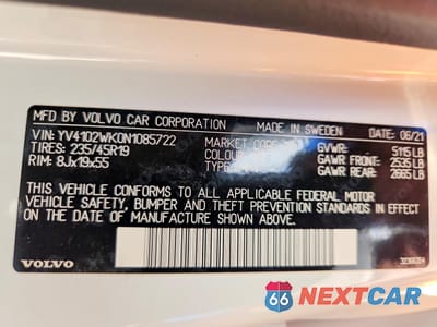 Zdjęcie 14 z 14 samochodu: 2022 VOLVO V60 CROSS COUNTRY T5 MOMENTUM VIN:YV4102WK0N1085722 - miniatura