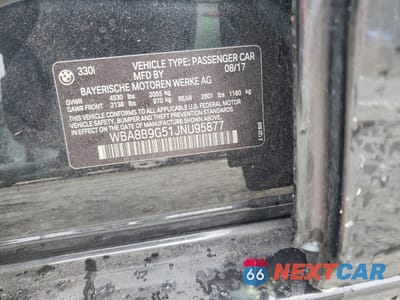 Zdjęcie 12 z 12 samochodu: 2018 BMW 330 I VIN:WBA8B9G51JNU95877 - miniatura
