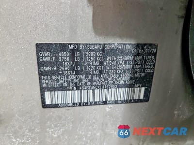 Zdjęcie 12 z 12 samochodu: 2020 SUBARU OUTBACK LIMITED VIN:4S4BTANCXL3162953 - miniatura