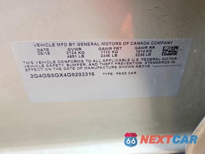 Zdjęcie 12 z 12 samochodu: 2016 BUICK REGAL PREMIUM VIN:2G4GS5GX4G9203316 - miniatura