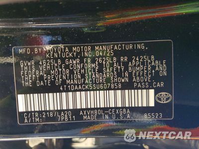 Zdjęcie 12 z 13 samochodu: 2025 TOYOTA CAMRY XSE VIN:4T1DAACK5SU607858 - miniatura