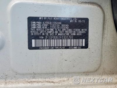 Zdjęcie 12 z 12 samochodu: 2015 SUBARU IMPREZA SPORT VIN:JF1GPAU61F8301293 - miniatura