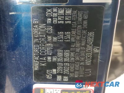 Zdjęcie 13 z 13 samochodu: 2021 KIA NIRO LX VIN:KNDCB3LC6M5488586 - miniatura