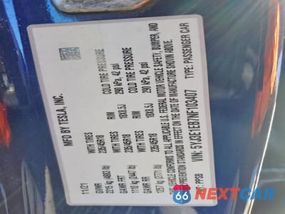 Zdjęcie 12 z 12 samochodu: 2022 TESLA MODEL 3 VIN:5YJ3E1EB7NF103407 - miniatura