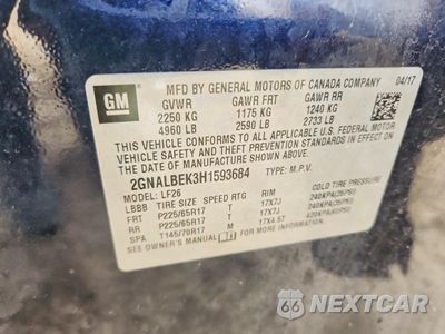 Zdjęcie 14 z 15 samochodu: 2017 CHEVROLET EQUINOX LS VIN:2GNALBEK3H1593684 - miniatura