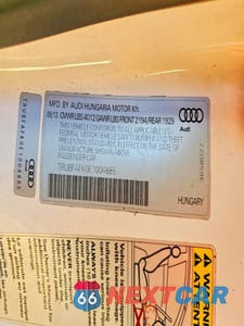 Zdjęcie 13 z 13 samochodu: 2014 AUDI TT PREMIUM PLUS VIN:TRUBFAFK0E1004885 - miniatura