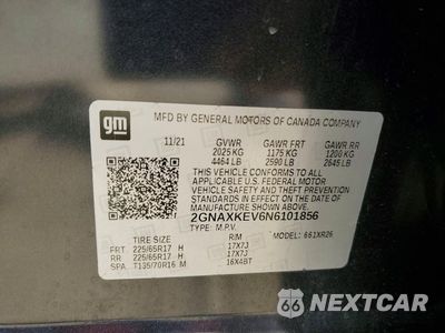 Zdjęcie 12 z 12 samochodu: 2022 CHEVROLET EQUINOX LT VIN:2GNAXKEV6N6101856 - miniatura