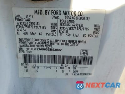 Zdjęcie 12 z 12 samochodu: 2016 FORD F250 VIN:1FTBF2A66GEB53002 - miniatura