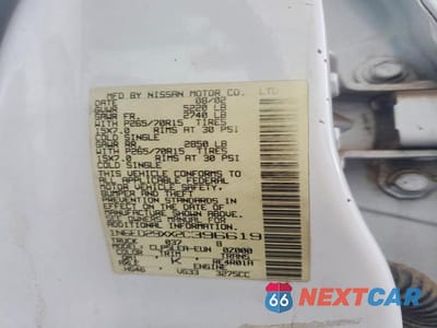 Zdjęcie 12 z 12 samochodu: 2002 NISSAN FRONTIER XE-V6 VIN:1N6ED29XX2C396619 - miniatura