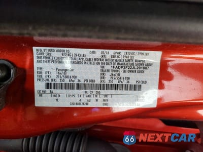 Zdjęcie 12 z 12 samochodu: 2018 FORD FOCUS SE VIN:1FADP3F22JL291887 - miniatura