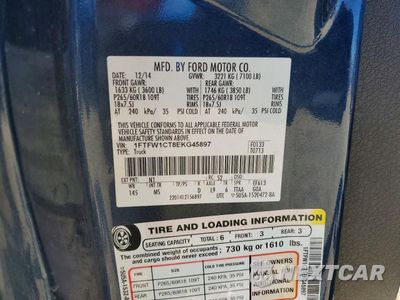 Zdjęcie 12 z 12 samochodu: 2014 FORD F150 SUPERCREW VIN:1FTFW1CT8EKG45897 - miniatura
