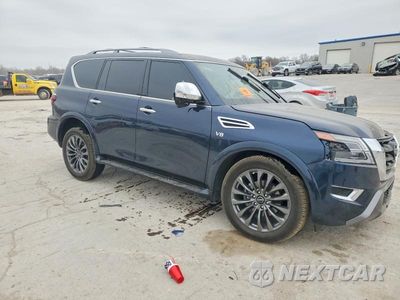 Czwarte zdjęcie samochodu z boku: 2021 NISSAN ARMADA PLATINUM VIN:JN8AY2DA0M9371001 - miniatura