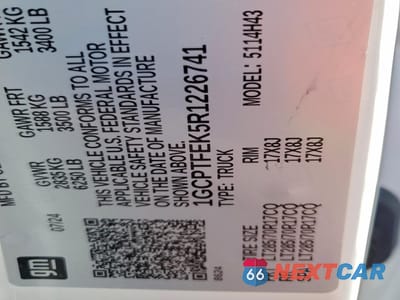 Zdjęcie 14 z 14 samochodu: 2024 CHEVROLET COLORADO ZR2 VIN:1GCPTFEK5R1226741 - miniatura