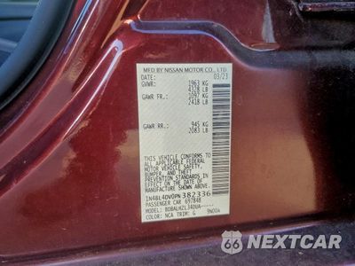 Zdjęcie 12 z 13 samochodu: 2023 NISSAN ALTIMA SV VIN:1N4BL4DV0PN382336 - miniatura