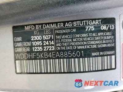 Zdjęcie 12 z 12 samochodu: 2014 MERCEDES-BENZ E 350 VIN:WDDHF5KB4EA885601 - miniatura