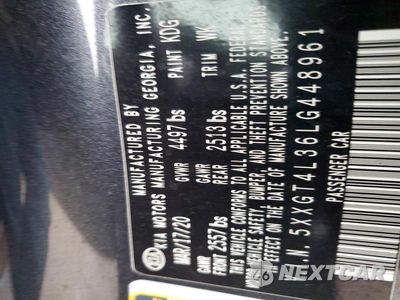 Zdjęcie 12 z 12 samochodu: 2020 KIA OPTIMA LX VIN:5XXGT4L36LG448961 - miniatura