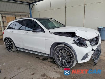 Czwarte zdjęcie samochodu z boku: 2018 MERCEDES-BENZ GLC 43 4MATIC AMG VIN:WDC0G6EB1JF409951 - miniatura