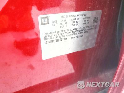 Zdjęcie 13 z 14 samochodu: 2017 CHEVROLET MALIBU LT VIN:1G1ZE5ST1HF231908 - miniatura
