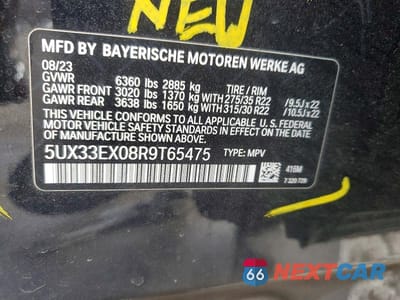 Zdjęcie 14 z 14 samochodu: 2024 BMW X6 XDRIVE40I VIN:5UX33EX08R9T65475 - miniatura