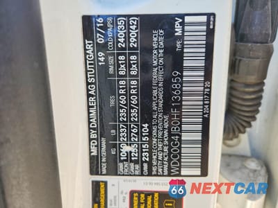 Zdjęcie 13 z 13 samochodu: 2017 MERCEDES-BENZ GLC 300 VIN:WDC0G4JB0HF136859 - miniatura