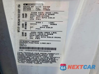 Zdjęcie 13 z 13 samochodu: 2021 FORD E450 BOX TRUCK VIN:1FDXE4FN7MDC00572 - miniatura