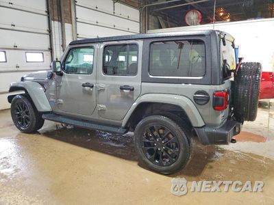 Drugie zdjęcie samochodu z przodu: 2021 JEEP WRANGLER UNLIMITED SAHARA 4XE VIN:1C4JJXP61MW821857 - miniatura