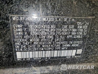 Zdjęcie 13 z 14 samochodu: 2025 HONDA HR-V LX VIN:3CZRZ2H31SM703642 - miniatura